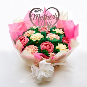 Mixed Flowers cupcake bouquet - Large